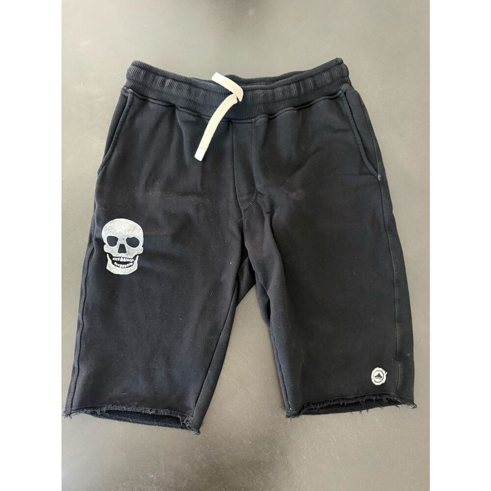 Sport of Kings Men's Black Skull Drawstring Shorts
